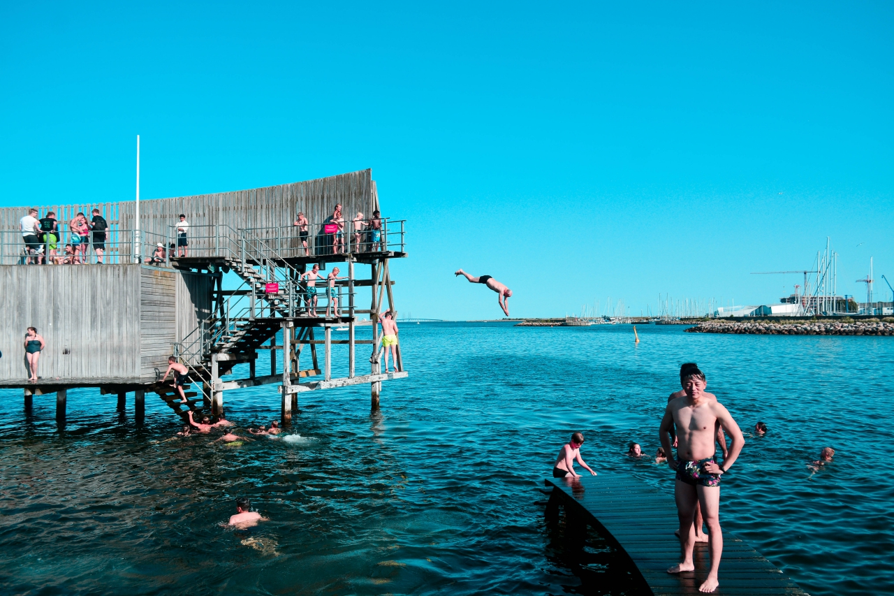 The magic summer time in Kastrup Søbad, Copenhagen