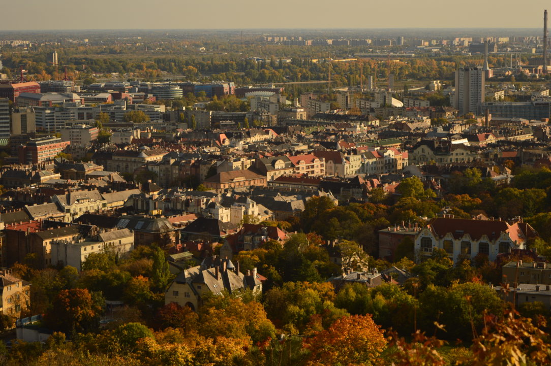 Vista da cidade no outono. Budapest, 2017