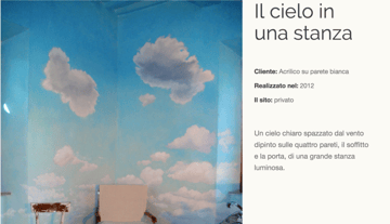 Il Cielo in una stanza / The sky in a Room