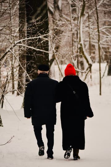 Até o casal de velhinhos saiu de casa desbravar a neve.