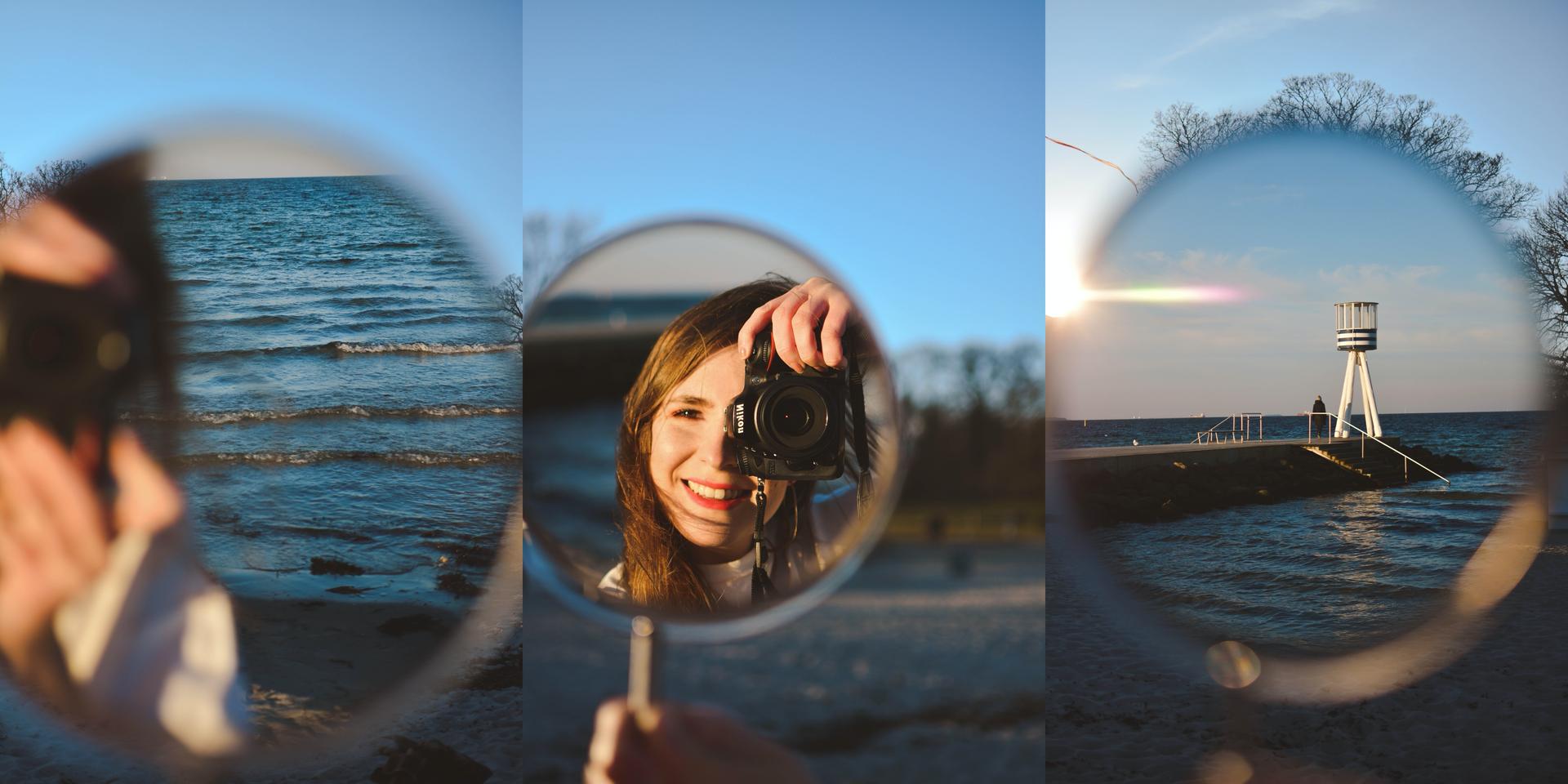 Creative sunset at Bellevue beach