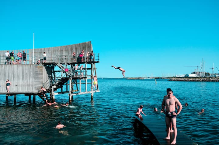 The magic summer time in Kastrup Søbad, Copenhagen