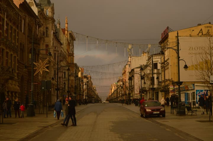 Uma tarde em Łódź