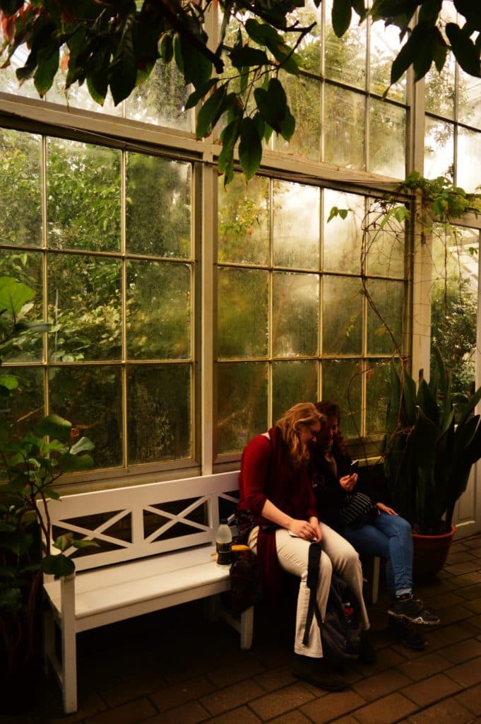 Inside the Botanical Garden in Copenhagen