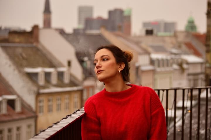 Greek beauty in the streets of Copenhagen