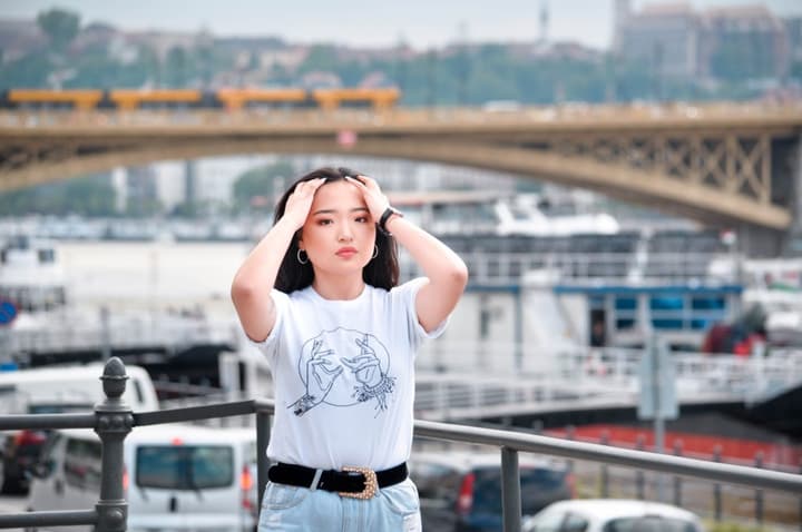 Photoshooting Aminaa, Mongolian girl living in Budapest