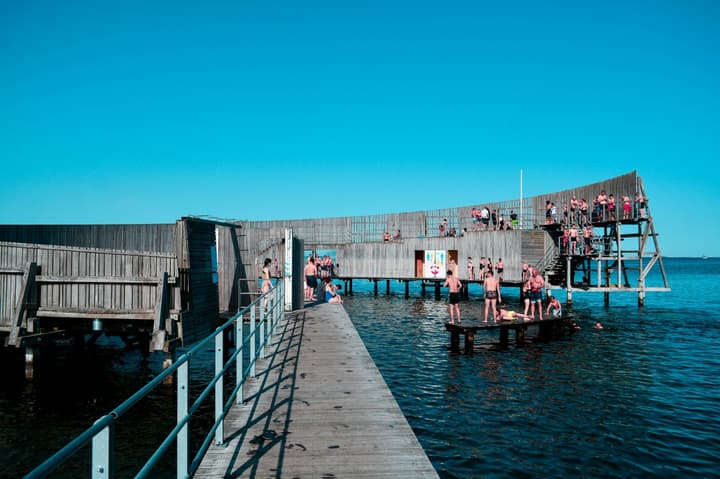 The magic summer time in Kastrup Søbad, Copenhagen