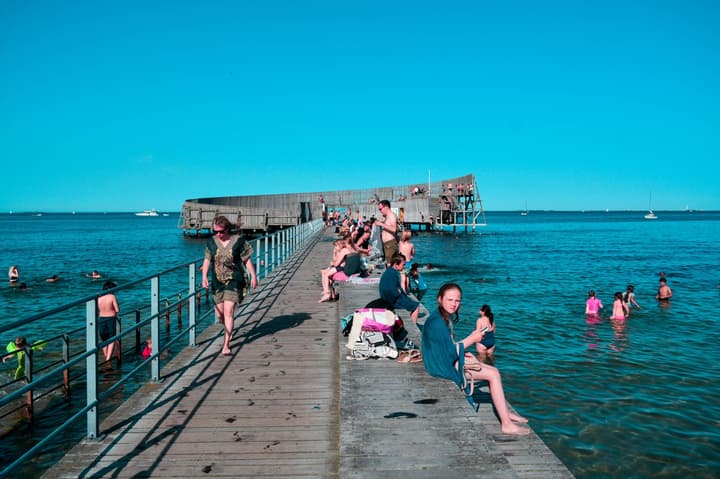 The magic summer time in Kastrup Søbad, Copenhagen