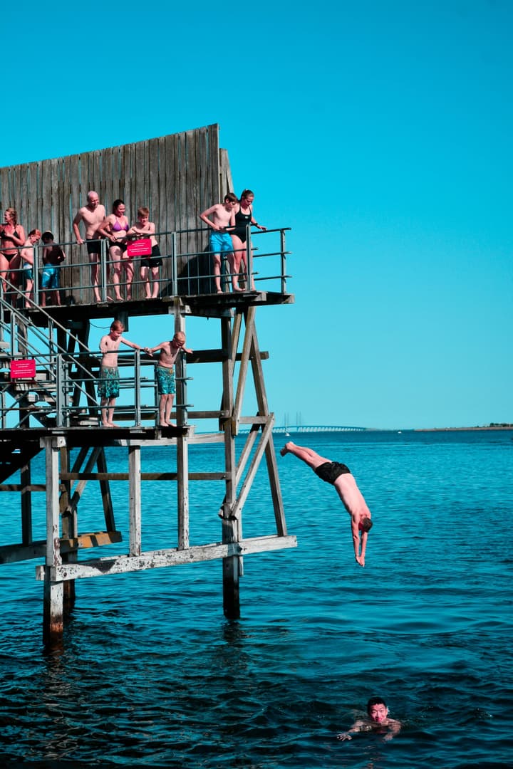 The magic summer time in Kastrup Søbad, Copenhagen