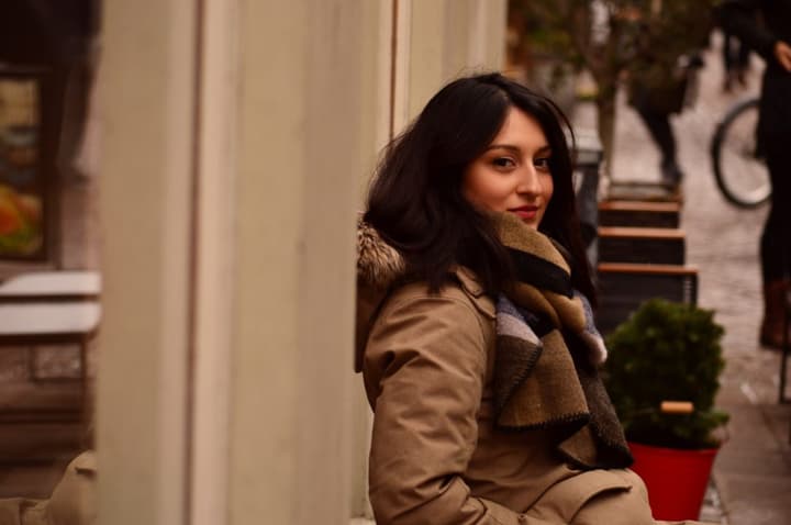 Greek beauty in the streets of Copenhagen
