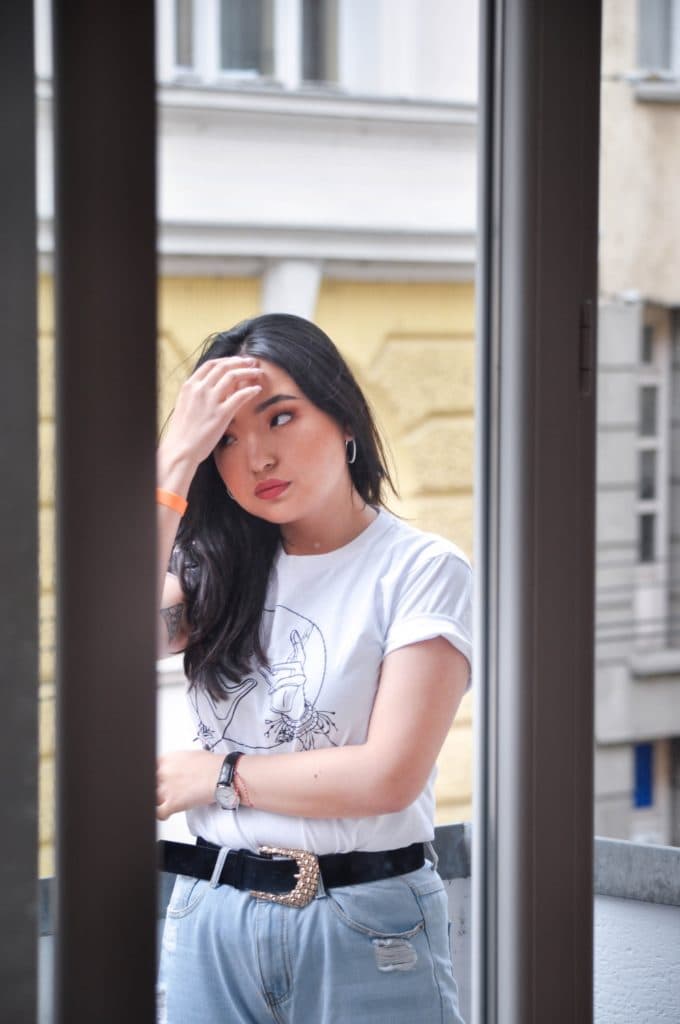 Photoshooting Aminaa, Mongolian girl living in Budapest