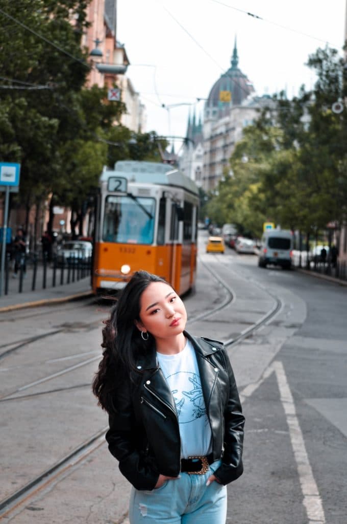 Photoshooting Aminaa, Mongolian girl living in Budapest