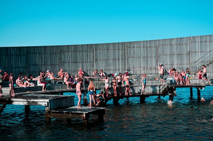 The magic summer time in Kastrup Søbad, Copenhagen